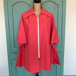 VTG Weatherbee Fashion Original Water Repellent Coat. Pink